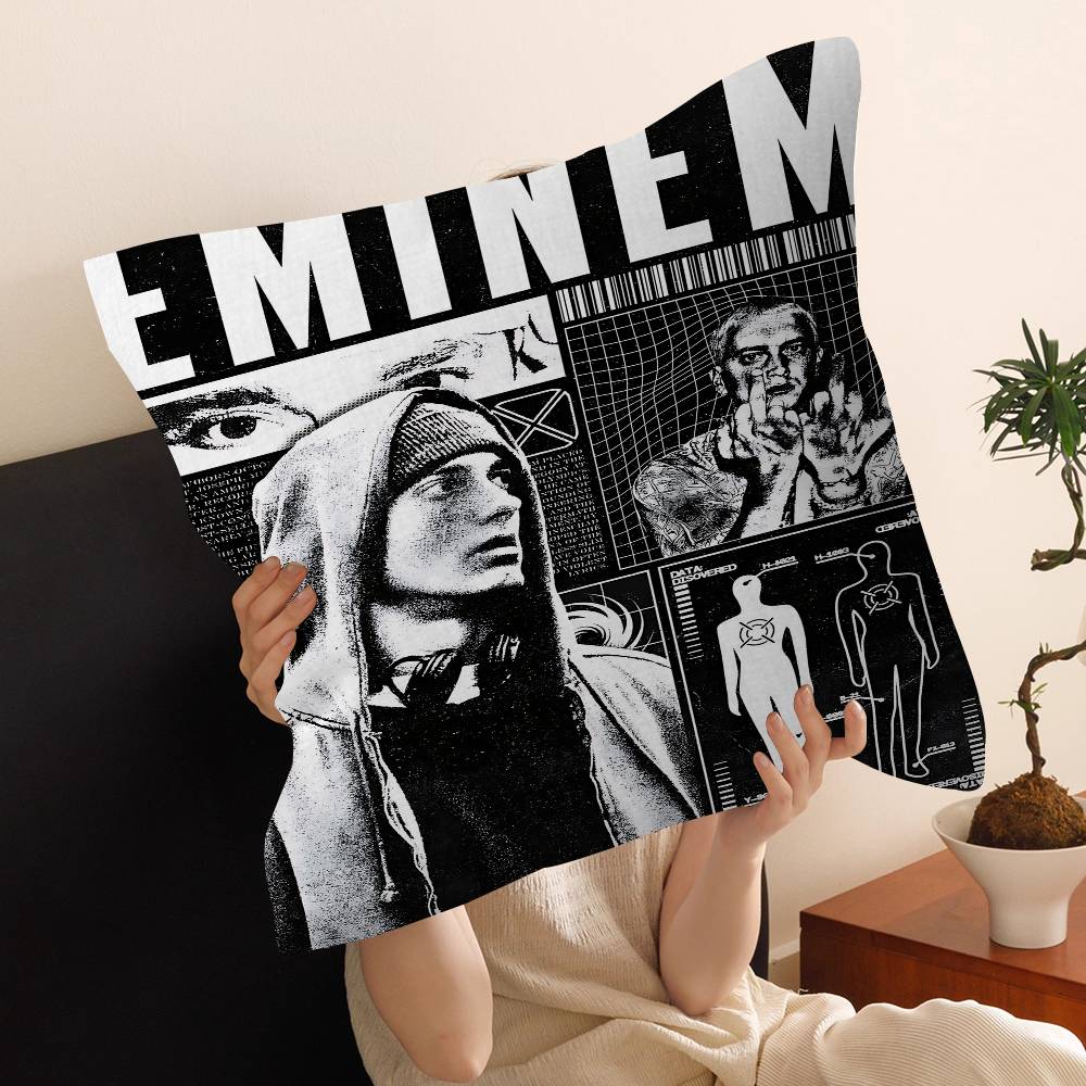 Рэпер Певец E-Eminem Подушка Чехол для Подушки Наволочка Гостиная Диван Домашний Декор Индивидуальный