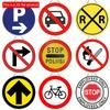 1pc 2d Flat Stop Traffic Round Wooden Sign - 20cm for Road Bar Coffee, Garage Wall, Restaurant, Bar, Fun Kitchen Round Wooden Sign Wall Decor
