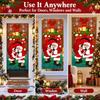Atmosphere Arrangement Door Banner Door Hanging Fabric Flag Cute Window Sign Banners  Christmas