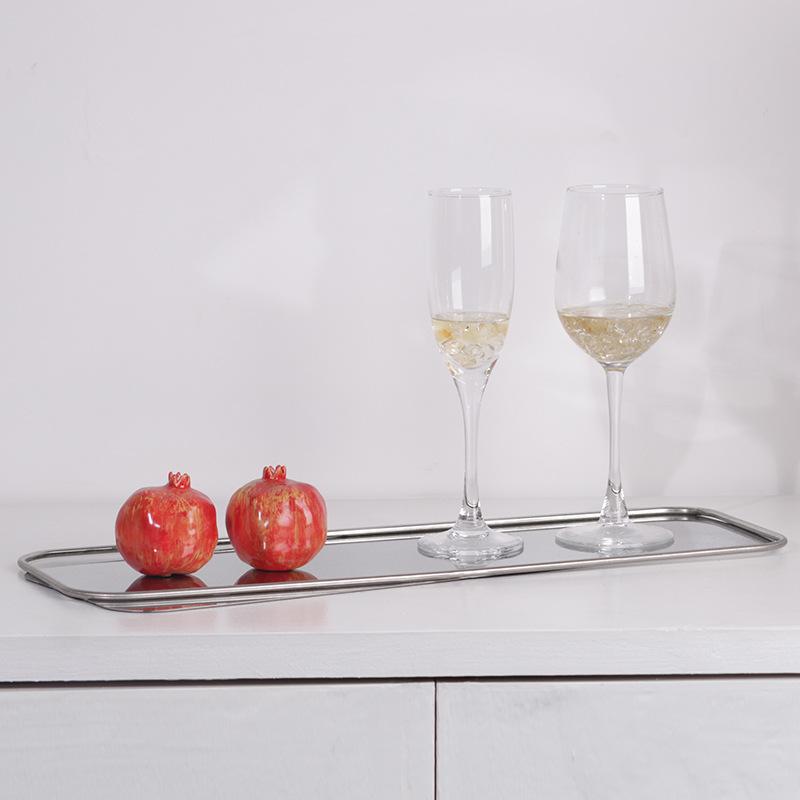 Современный простой креативный неровный поднос, модель для показа, отдел продаж, выставочный зал, минималистичный прямоугольный поднос для хранения, украшение