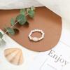 Sweet Personality Korean Retro Girls Pearl Ring Finger Rings Natural Stone Fashion Jewelry