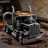 European Handmade Resin Coffee Cup Truck Ornament