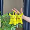 Charming Pikachu Plush Doll Keychain With Golden Chain And Design Whimsical