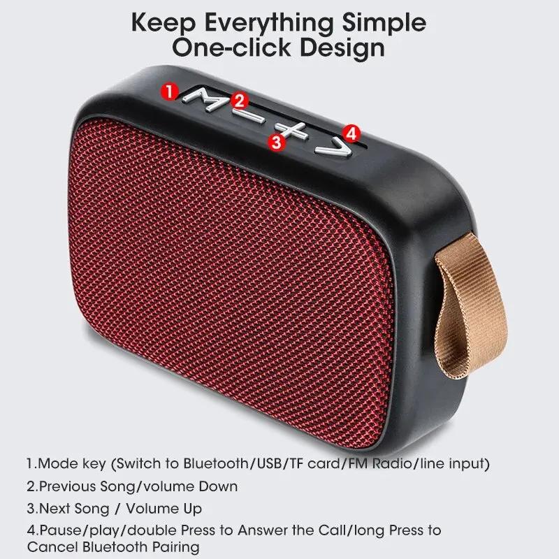 1PCS Wireless Bluetooth Outdoor Speakers, Portable Mini Subwoofer, Plug-in, Small Speakers, Mini Audio for Home Desktop