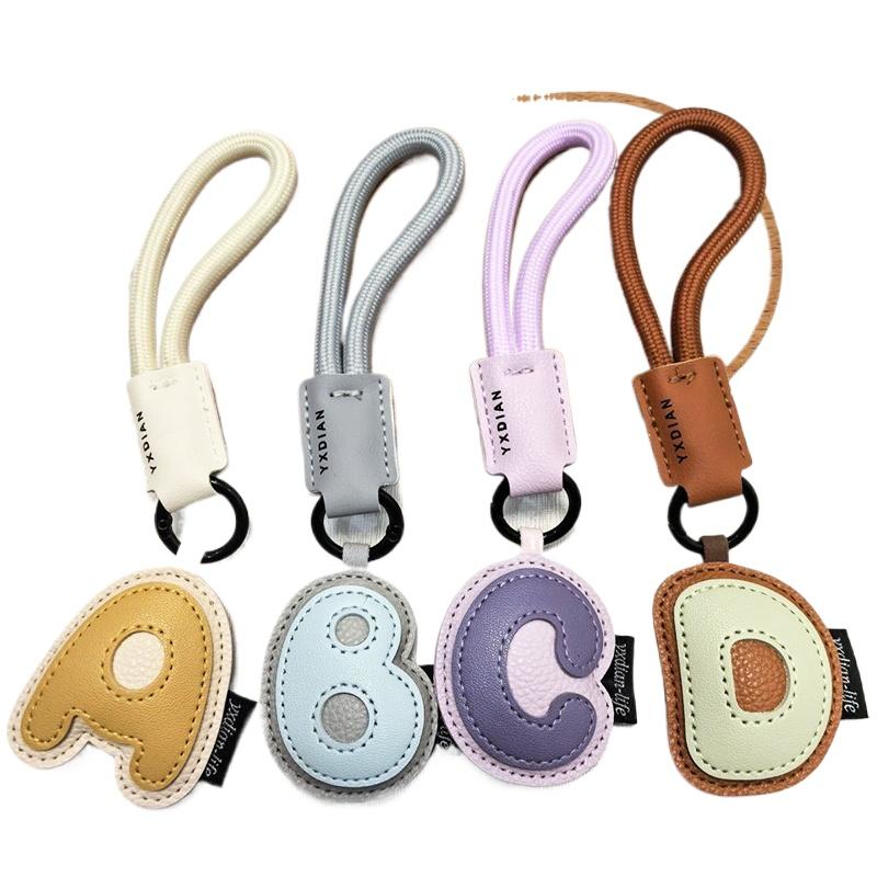 1PC Anniversary Gifts Lucky Letters Creative Alphabet Keychain Minimalist Wedding Favors Trendy For Couples Engraved 18CM