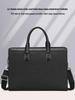 Men's Genuine Leather Handbag - Large Capacity Laptop Briefcase In Fashionable Cowhide Design