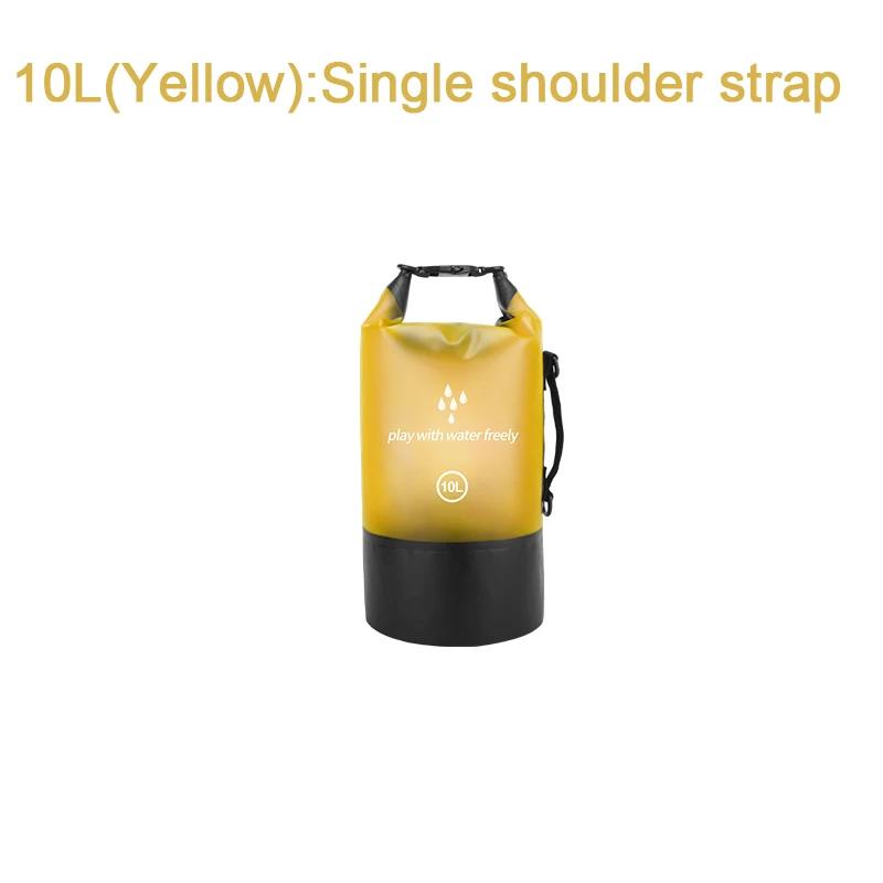 PVC Waterproof Dry Bag 2L/5L/10L/20L Outdoor Diving Foldable Man Women Beach Swimming Bag Rafting River Ocean Backpack