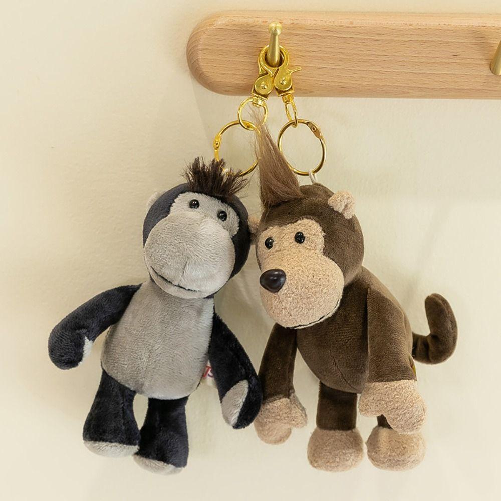 Jungle Brother Forest Animal Pendant Stuffed Animal Elephant Lion Keyring Kids Toy