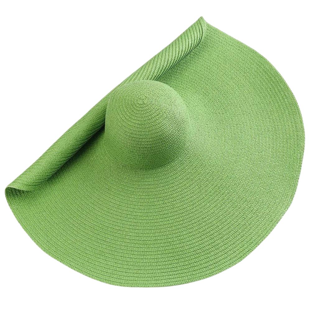 Boho Style 70cm Wide Brim Sun Hat Sunscreen Summer Beach Sun Hat Diameter Large Straw Hat  Outdoor