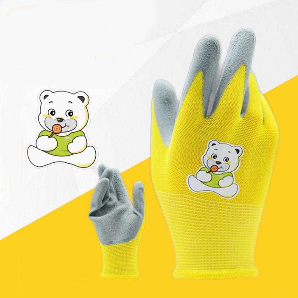 Durable Kids Gardening Glove Non-Slip Garden Glove Portable Work Gloves  Collect Seashells