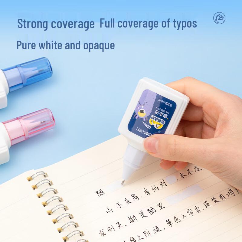 Deli 18ml Correction Fluid Pen with Stainless Steel Tip