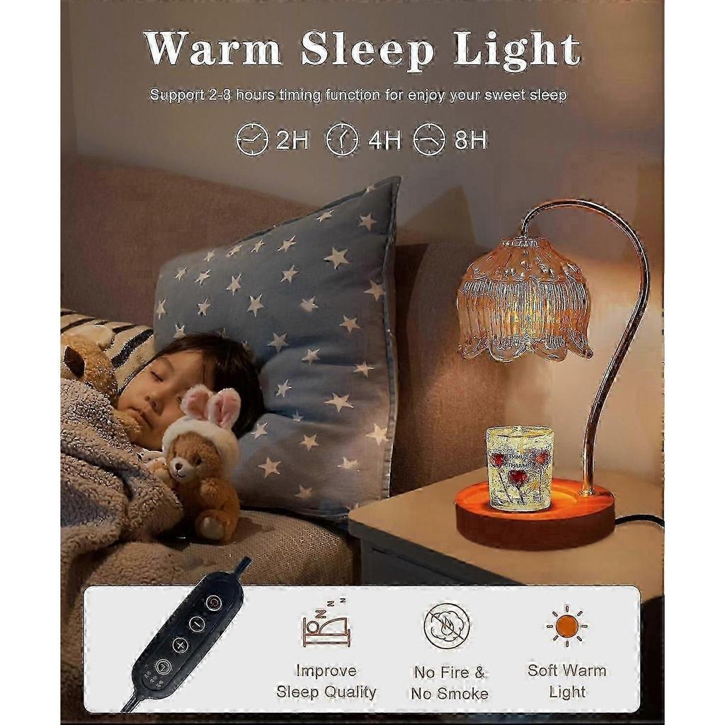 Candle Warmer Lamp Dimmable With Timer Tabletop PlugIn Mother's Day Gift For MomZZ57 S06