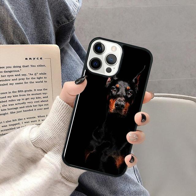 Чехол для телефона с изображением добермана для iPhone 17 Air 16 16e 15 13 14 11 12 Pro Max Plus coque fundas Оболочка