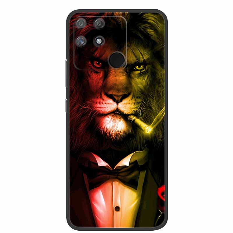 For Redmi 10C Case Redmi10C Black Soft Silicone Phone Case For Xiaomi Redmi 10C Back Cover Case Redmi 10 C Power Funda POCO C40