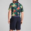 Puma X Ptc Floral All Over Print Casual Fashion Golf Short Sleeve Polo Shirt Men Polo Shirts Deep-Navy 629569-01