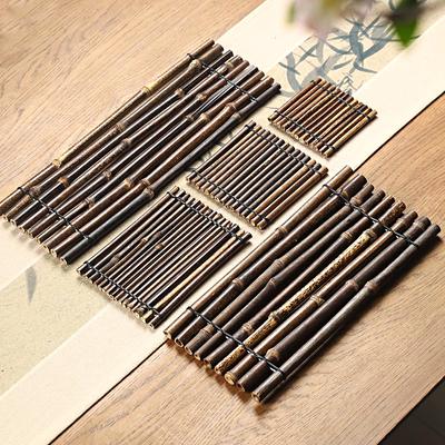 1 шт. Бамбуковая подставка ручной работы, Аксессуары для чайной церемонии, Подставка для чайной чашки, Домашнее украшение, Узор, Цвет, Натуральный, Случайный