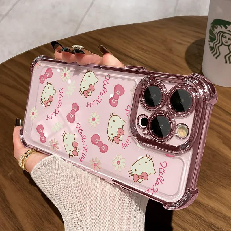 Case For Samsung Galaxy S26 S25 Ultra A57 A56 A16 A54 A55 A07 A35 S24 S23 Ultra Plus FE 5G Soft Hello Kitty Shockproof Casing