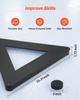 Triangle Hockey Passer, Heavy-Duty Multi-Angle Rebounder, Hockey Passing Aid, Passing & Stick Handling Trainer, Off-Ice & On-Ice Portable Equipment,
