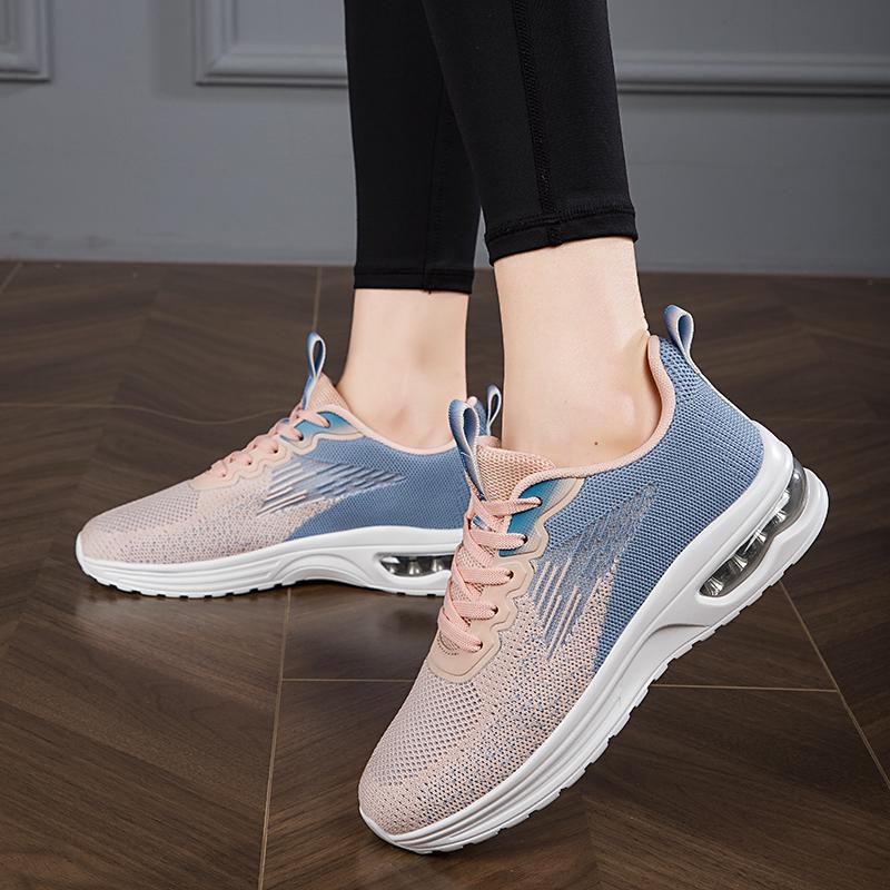 Women's Air Cushion Running Shoes Breathable and Shock-absorbing Sports Shoes Comfortable Outdoor Walking and Jogging Shoes