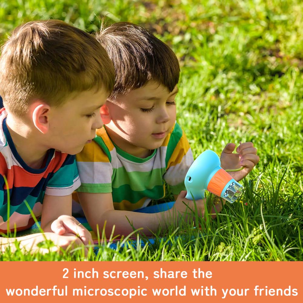 APEXEL APL-MS201 Детский портативный цифровой микроскоп с камерой 2 МП фото 720P видео 2,0 дюйма IPS