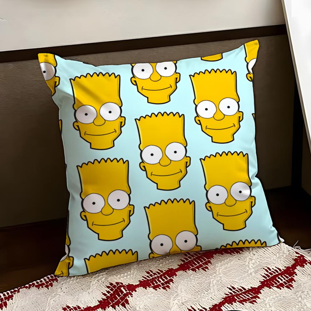 The SSimpsons Anime Cushion Cover Reversible Soft Durable Pillow Cover Home  Car MultiScene Use for Daily Comfort