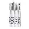 8 Pcs Nail Art Brushes Set Nail Painting Drawing Liner Brush UV Gel Builder Brush for French Nails