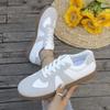 Flat Casual Lace Up Sports Style Single Shoe Spring and Autumn New Korean Version Lace Up German Training Women's Shoes