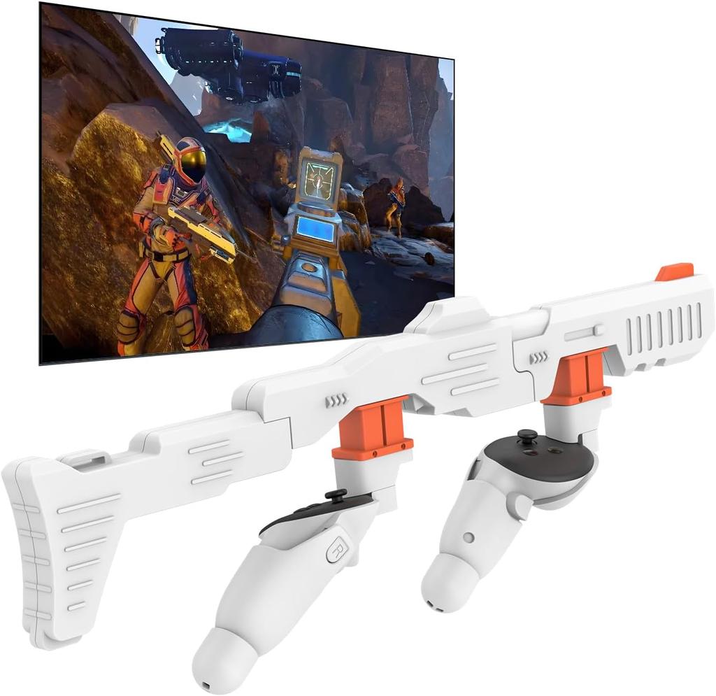 Аксессуары для игр-стрелялок Магнитное крепление Reload VR Gaming Experience Магнитный приклад для винтовки Meta Quest 3s/3 VR Аксессуары