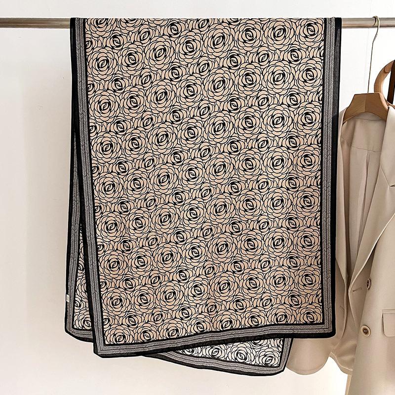 Новый модный шелковый шарф с ретро-принтом пейсли для женщин, осенне-зимний теплый платок, роскошная шаль, женские ветрозащитные шарфы, фуляр, буфандас