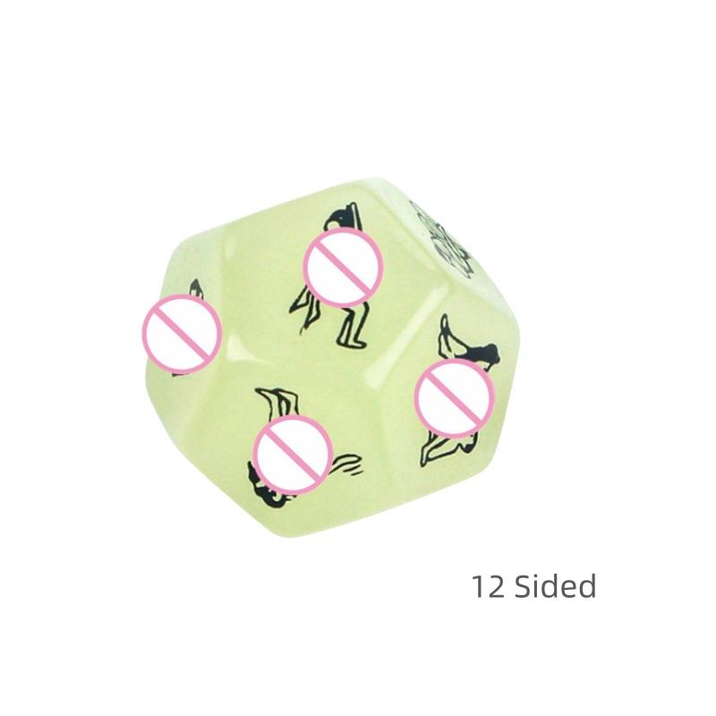 SM Sex Pose Dice Acrylic Pearl Dice Collection Couple Sex Night Light Dice Newlyweds Bedroom Naughty Games Sex Toys