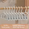 10pcs Household Non-slip Hanger, Thick and Wide Shoulder Plastic Drying Rack, Used To Hang Clothes Wholesalers
