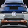 For Tesla Car Model Y 3 2019-2025 Through Taillight Dynamic Tail Rear Light Strip Upgrade And Modification Decoration
