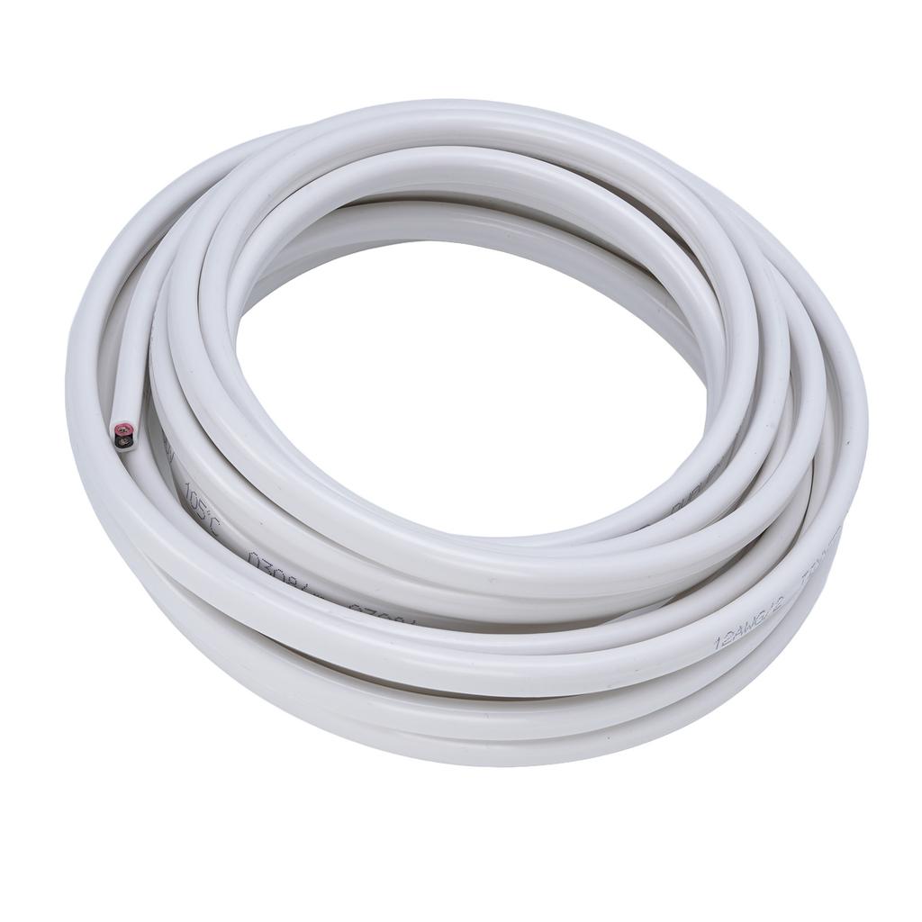 Морской провод 12 калибра Высокочистый медный провод OFC 20 футов 12 AWG 2 жилы Изолированный Многожильный ПВХ Лодочный Электрический провод 600 В