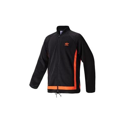 Originals Trefoil Warmup Track Top Мужская куртка Черный Оранжевый GK0650