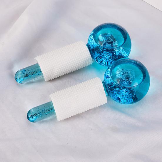 2 шт., ледяной шар, осветляющий тон кожи, сужающий поры, уменьшающий отечность, против морщин, ледяной ролик, шарики для лица, массажер для холодной кожи, косметические аксессуары