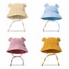 Korean Baby Bucket Hat Cotton Boys Girls Sunhat Cute Baby Bear Ear Hat  Toddler