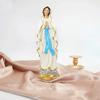 1PC Our Lady of Lourdes Statue Icon Catholic Saint Family Prayer Ornaments Home Decoration Resin Crafts Gifts