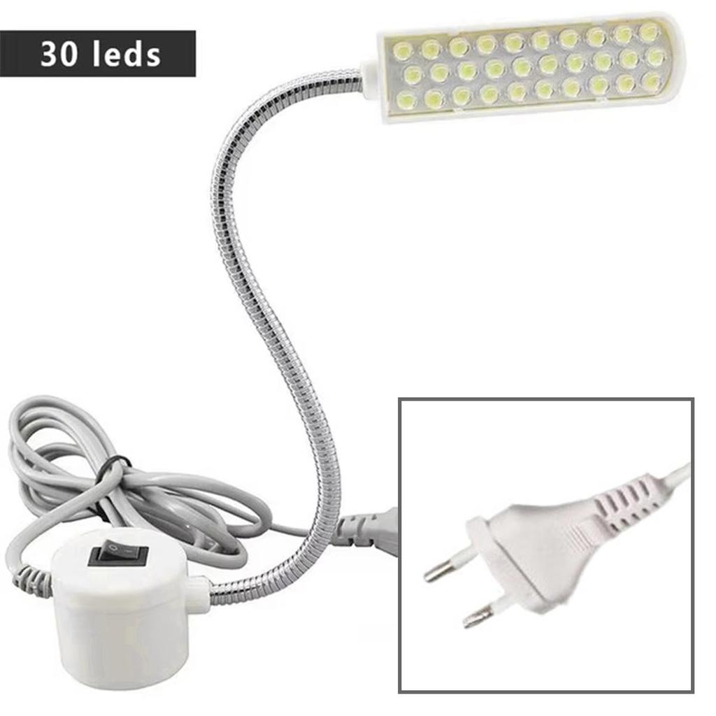 Промышленный светодиодный светильник 1 Вт 2 Вт 3 Вт портативный магнитный гусиная шея рабочий светильник швейная машина крепкий европейский штекер подвесной гибкий мощный