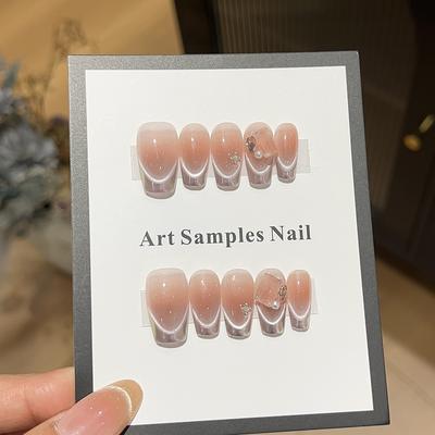 Фиолетовый праздничный простой стиль нежная улыбка румяна улыбка кошачий глаз французский магическое зеркало пудра носить доспехи