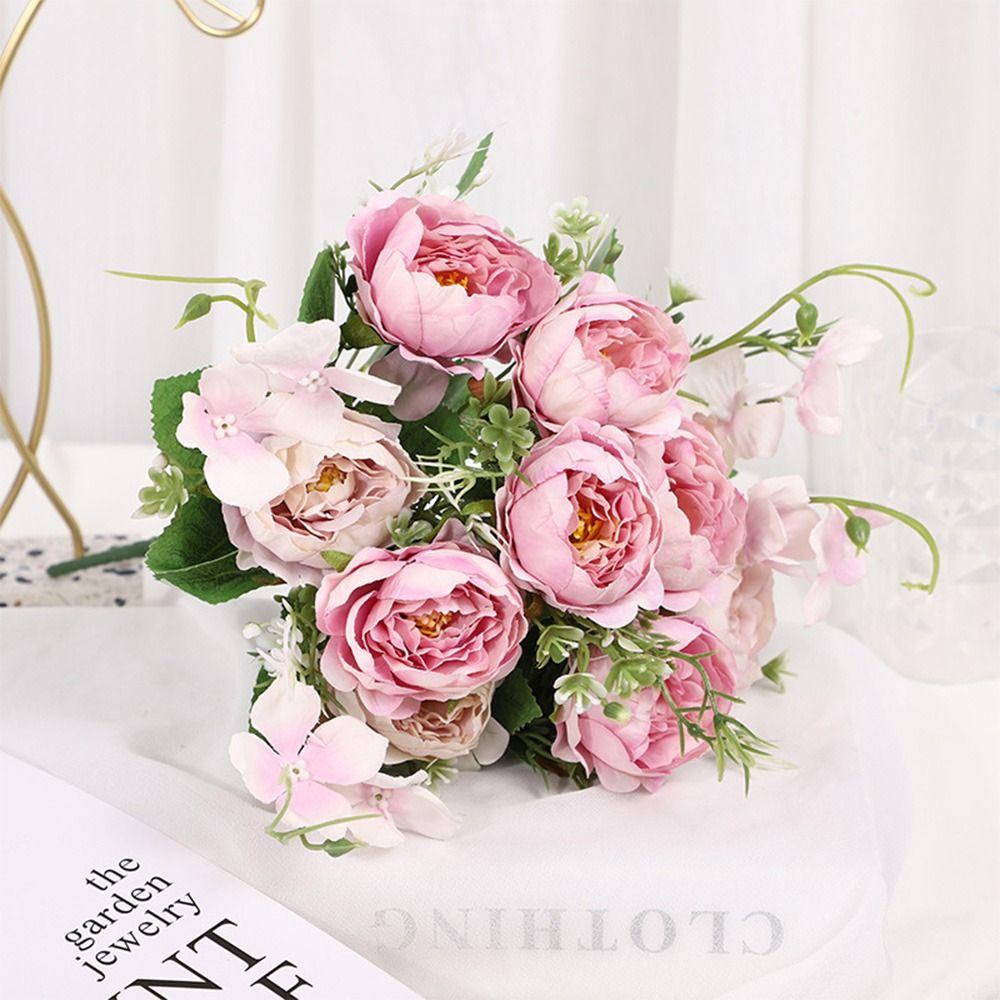 Wedding Florals DIY Peony Flower Fake Flower Imitation Silk Flower Artificial Flowers