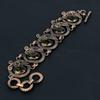Beautiful Smoky Topaz Gemstone Handmade Pure Copper Wire Wrapped Bracelet Jewelry