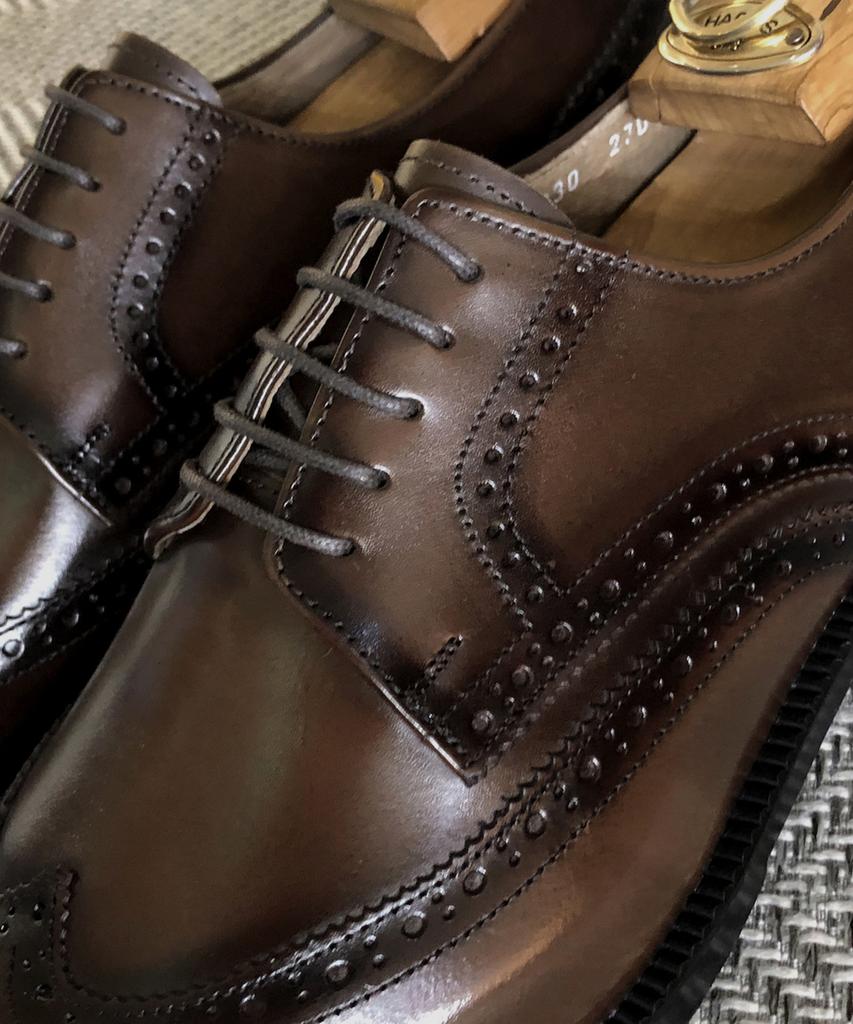 Joenshoe Dignity Wingtip Brogging Oxford Middle Brown