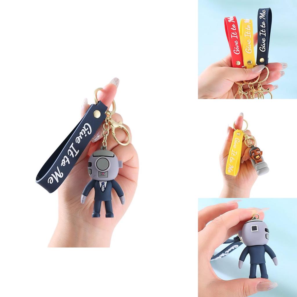 Cartoon Music Guy Keychain Perfect For Business/advertising/conference Gifts Pvc Soft Gel Material
