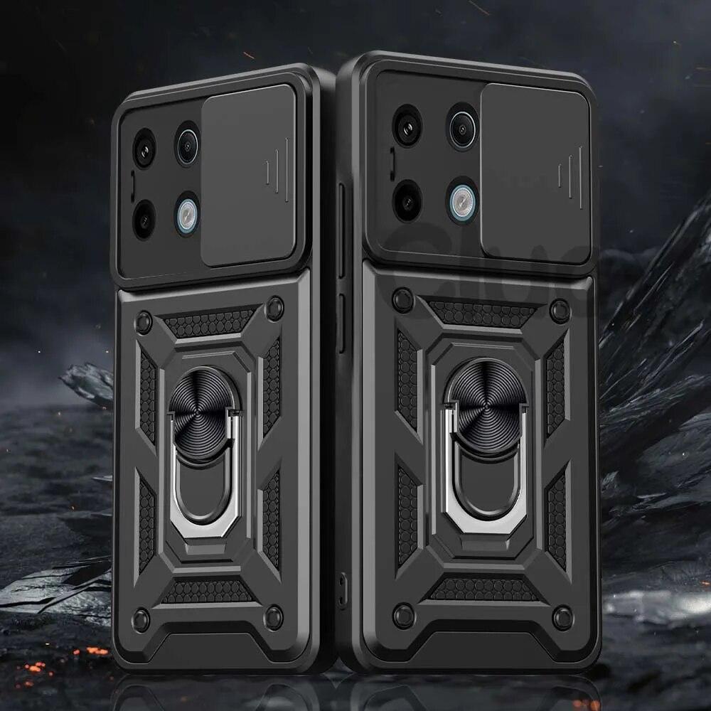 Для Redmi Note13 Pro Plus Slide Camera Lens Protector Armor Case для Xiaomi Redmi Note 13 Pro 4G 5G Military Grade Bumpers Cover