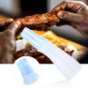 2 шт. Бытовая силиконовая бутылка для масла для барбекю с кисточкой Кухонный инструмент для выпечки и барбекю Синяя