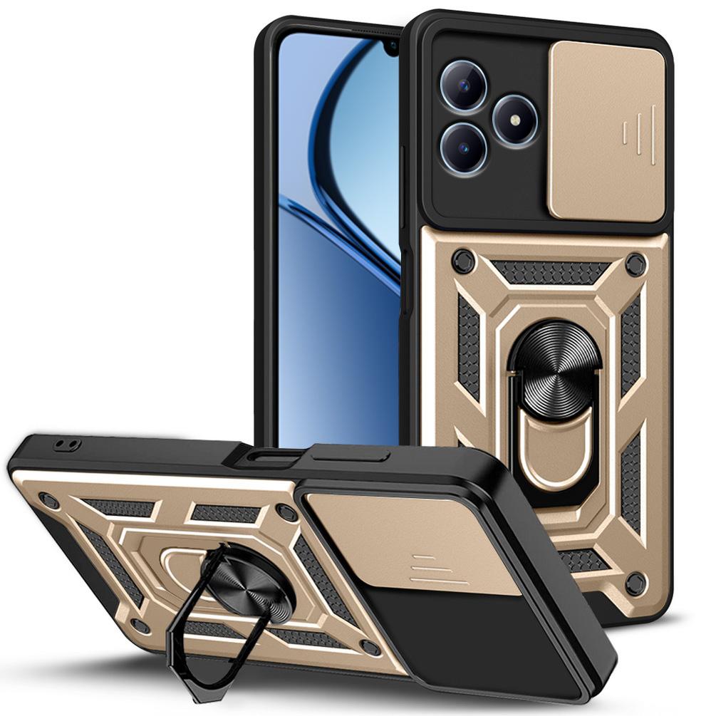 Чехол для защиты камеры Realme C61 C63 C65 C67 C51 C53 C55 C35 C30 C21Y C25Y Realme GT 3 Narzo N53 N55 Armor Hybrid Ring Cover