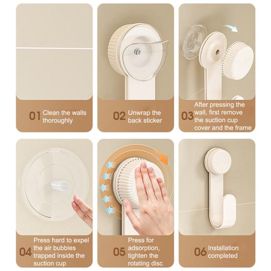 1/2 шт. Подставка-держатель для крышки кастрюли на присоске, настенный вращающийся дизайн, простая установка, держатель для крышки кастрюли, кухонный органайзер