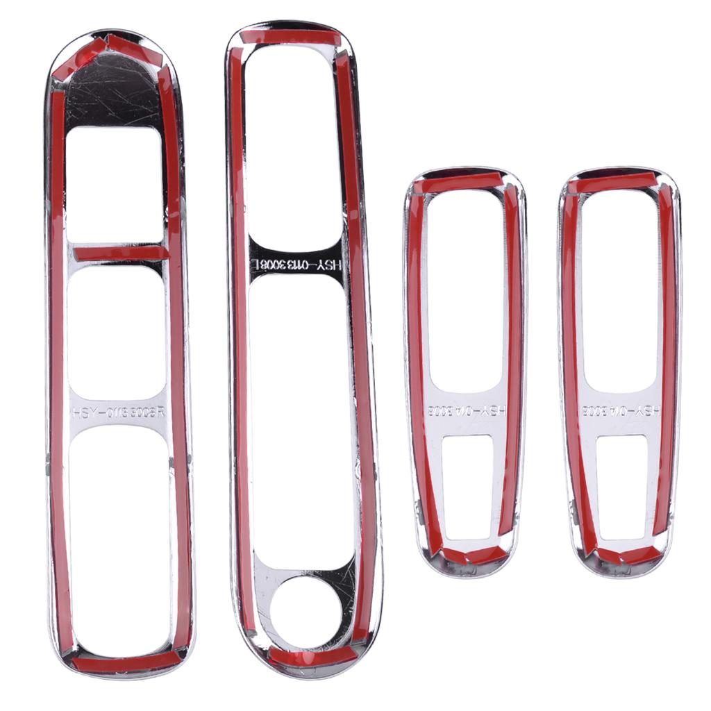 CITALL Chrome Car Door Armrest Panel Handle Holder Window Lift Switch Button Cover Trim For Peugeot 3008 2009 - 2013 2014