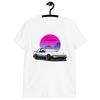 Trueno AE86 JDM Vaporwave Sun Drift Racing Тюнинг-кар Футболка унисекс с коротким рукавом 100% хлопок Мужские футболки Топ