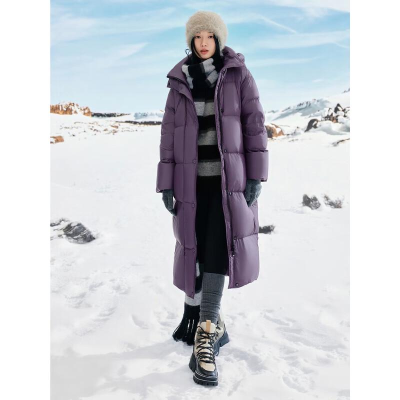 Женская повседневная длинная куртка Jiusi Annakao из гусиного пуха свободного кроя